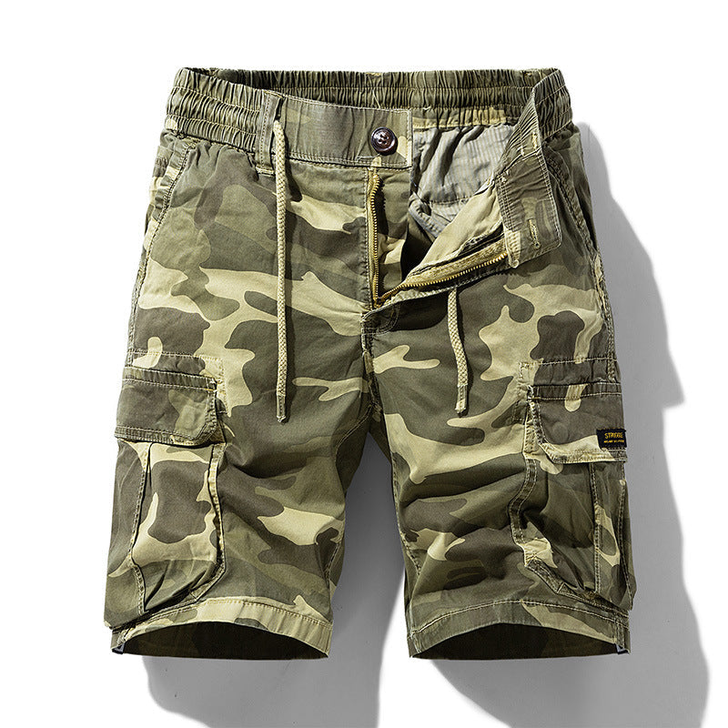 Tarnfarbene Cargo-Shorts mit Seitentaschen für Männer - Carson