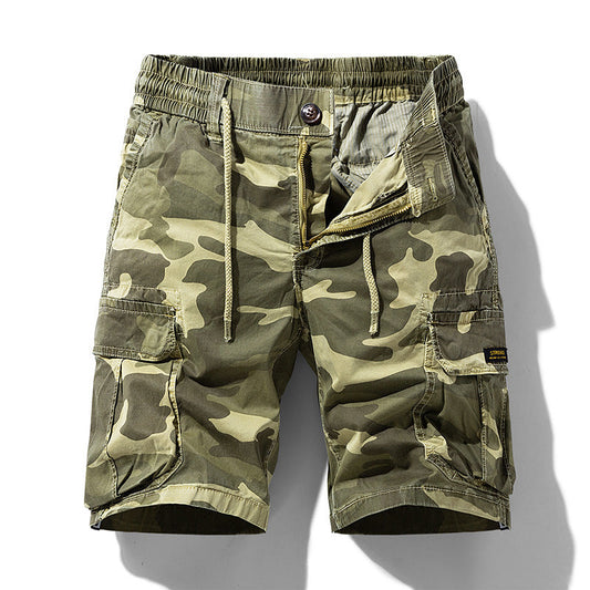Tarnfarbene Cargo-Shorts mit Seitentaschen für Männer - Carson