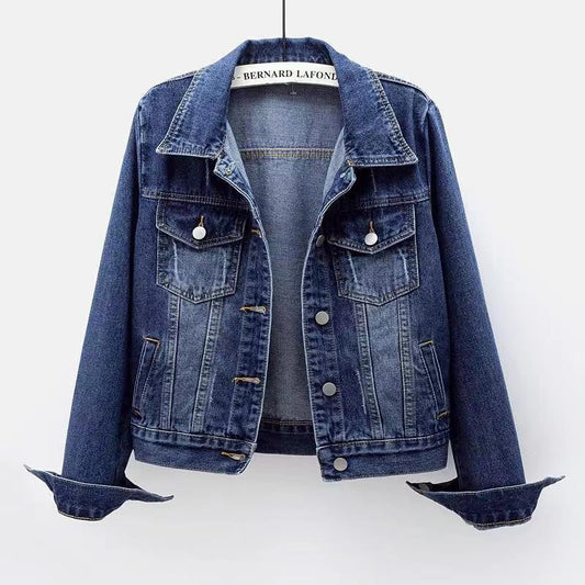 Veste en jean courte et ajustée pour femmes - Adelheid