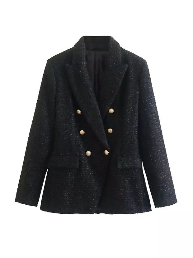 Nanette - Blazer structuré pour femme avec double boutonnage