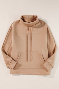 Aubrey - Rollkragen-Sweatshirt mit Kordel und Ärmeln