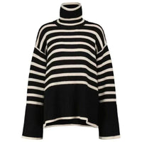 Brenda - Gestreifter Rollkragenpullover