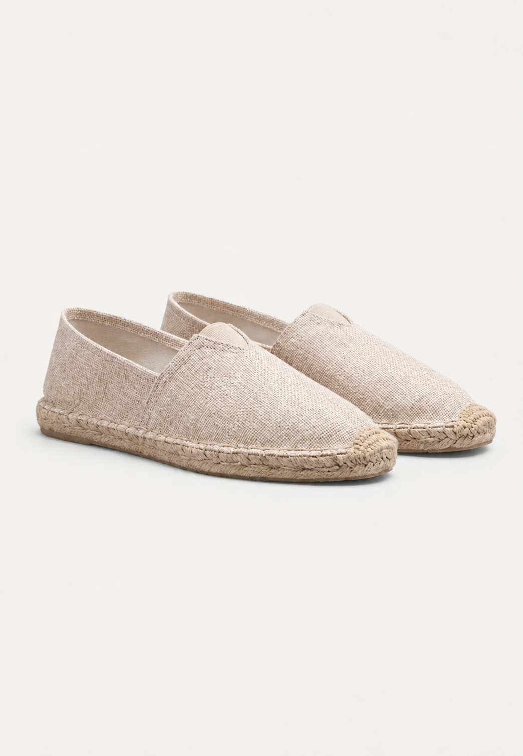 Herren-Espadrilles zum Hineinschlüpfen mit geflochtener Jute-Sohle – John