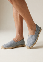 Herren-Espadrilles zum Hineinschlüpfen mit geflochtener Jute-Sohle – John