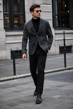 Herren-Jeansjacke im Washed-Look mit Used-Details und zwei Knöpfen – Ivar