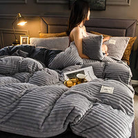 Luxy - Housse de couette d'hiver en polaire chaude