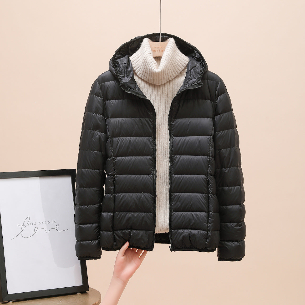 Leichte Steppjacke mit Kapuze für Damen - Aline
