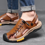 Herren-Sportsandalen aus Kunstleder im Trekking-Design - Mateo