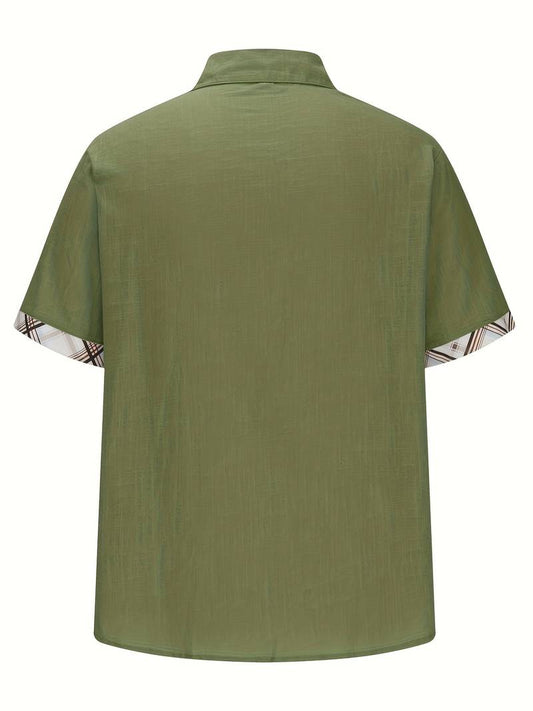Michael - Chemise traditionnelle élégante avec impression graphique à carreaux