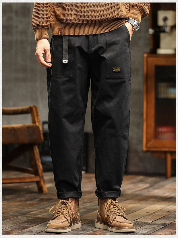 Pantalon décontracté pour homme en coton résistant, droit, style cargo - Marcos