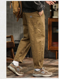 Pantalon décontracté pour homme en coton résistant, droit, style cargo - Marcos