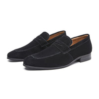 Mocassins effet daim pour hommes style minimaliste - Kenjiro