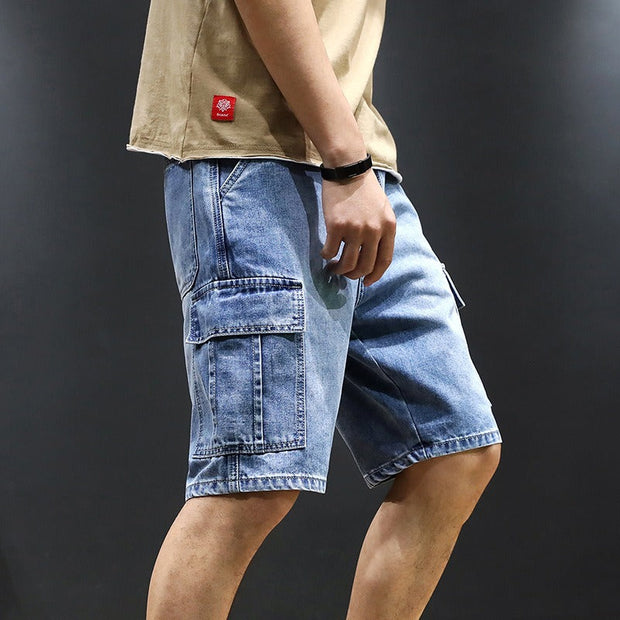 Short en denim pour homme avec poches droites - Tomás
