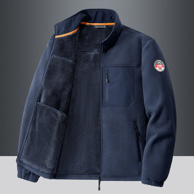 Leichte Herrenjacke mit Fleece-Effekt - Renlo