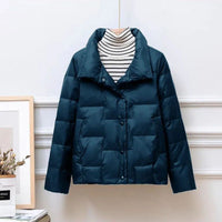 Veste courte matelassée à col montant pour femme - Valery