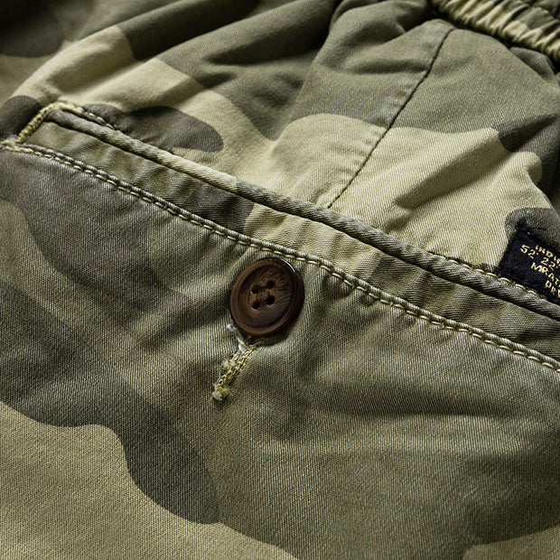 Short cargo camouflage avec poches latérales pour hommes - Carson