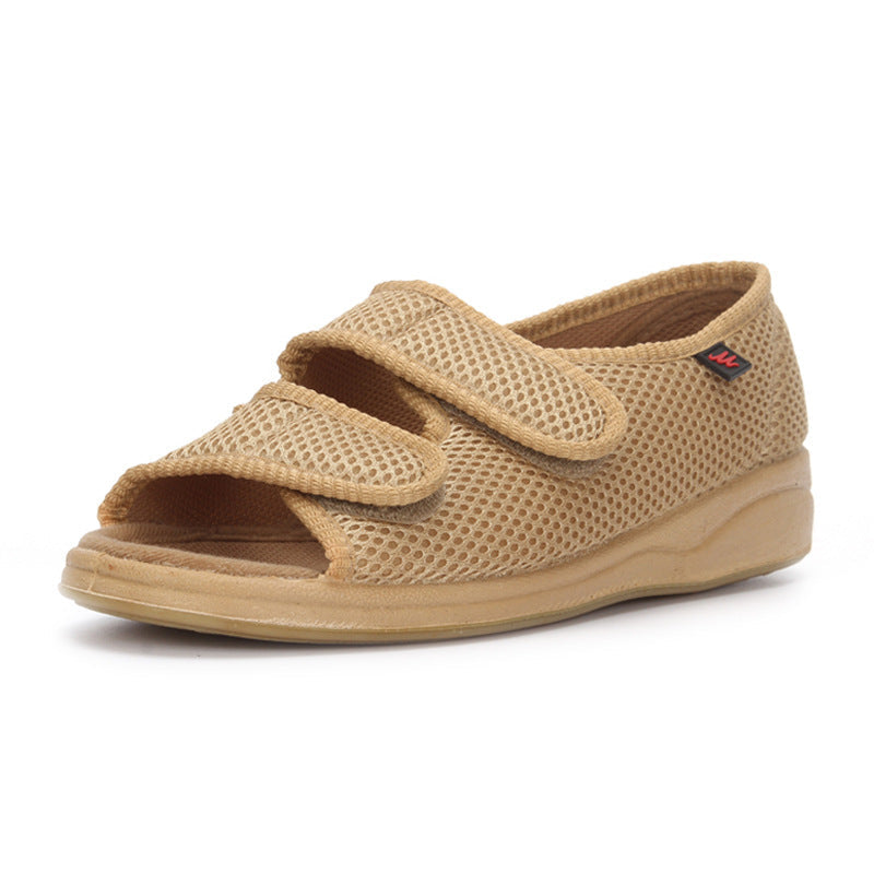 Atmungsaktive orthopädische Sandalen mit doppelt verstellbarem Verschluss für Diabetikerfüße - Ilse