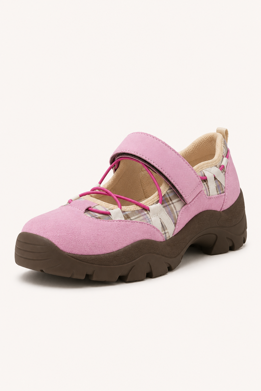 Sport-Ballerinas mit verstellbarem Riemen und gezackter Sohle – Lotte