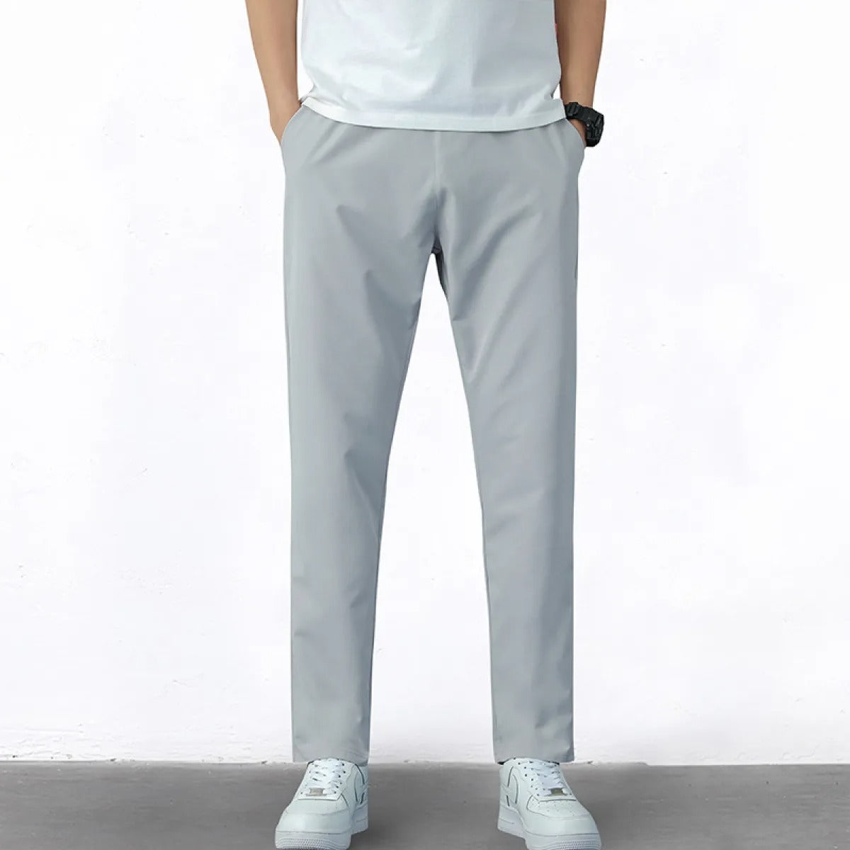 Slim Fit Stretch-Gewebehose für Herren - Elias