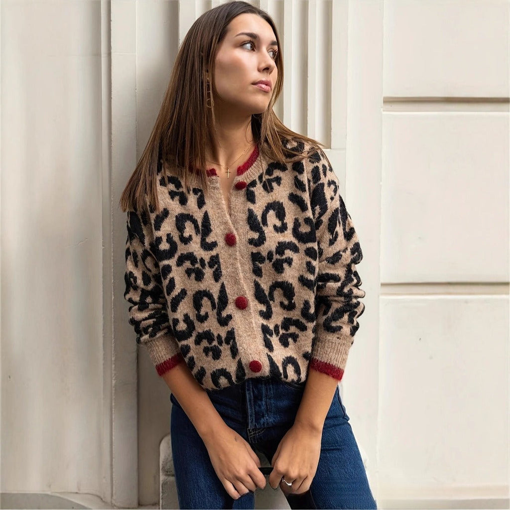 Bedruckte Strickjacke für Frauen - Maelen