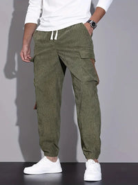Ricardo - Confortables pantalons d'été en velours côtelé pour hommes