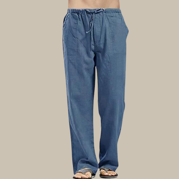 Figos - Confortable pantalon de plage en lin pour hommes