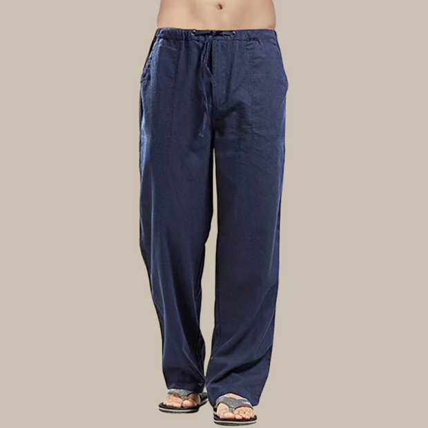 Figos - Confortable pantalon de plage en lin pour hommes