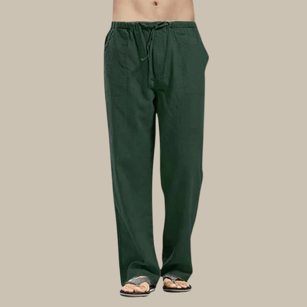 Figos - Confortable pantalon de plage en lin pour hommes