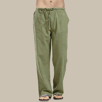 Figos - Confortable pantalon de plage en lin pour hommes
