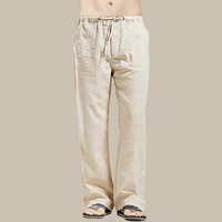 Figos - Confortable pantalon de plage en lin pour hommes