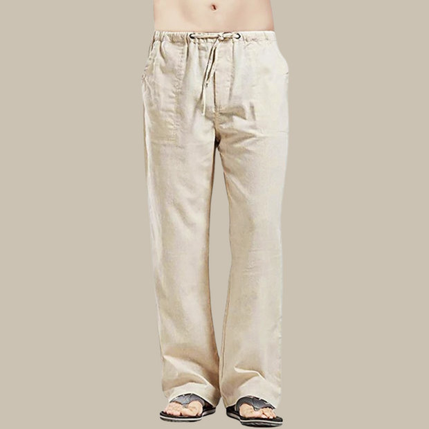 Figos - Confortable pantalon de plage en lin pour hommes