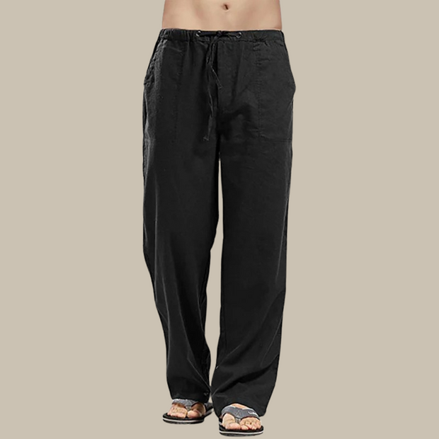 Figos - Confortable pantalon de plage en lin pour hommes