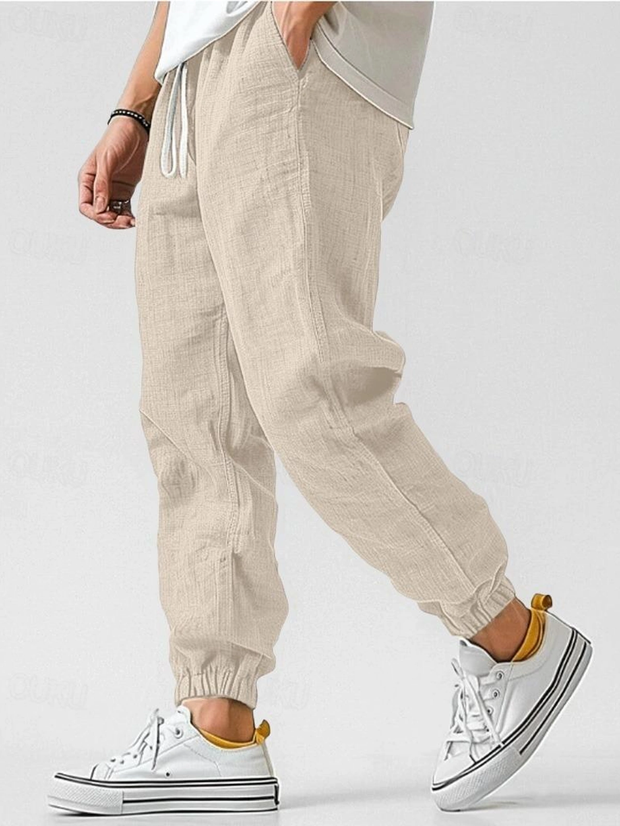 Dario - Confortables pantalons d'été en lin