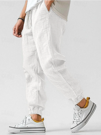 Dario - Confortables pantalons d'été en lin