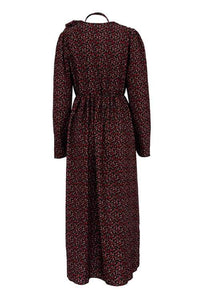 Bertha - Robe midi avec col en V et fleurs