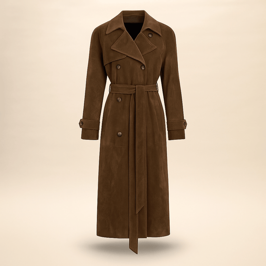 Trench effet daim pour femme - Isola