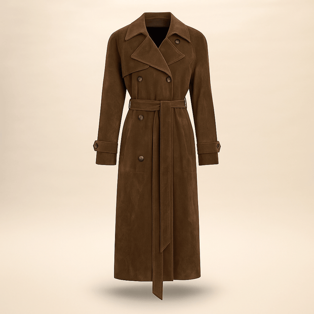 Trench effet daim pour femme - Isola
