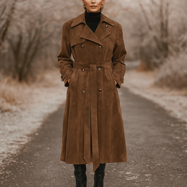 Trench effet daim pour femme - Isola