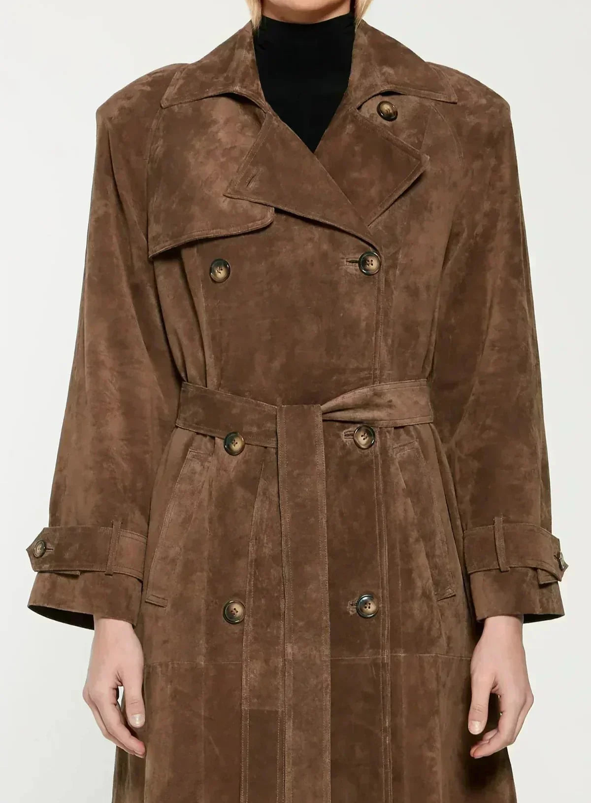 Trenchcoat für Frauen in Wildlederoptik - Isola