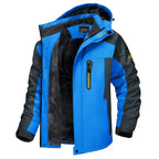 Wasserdichte gefütterte Herrenjacke mit Kapuze - Cavalieri