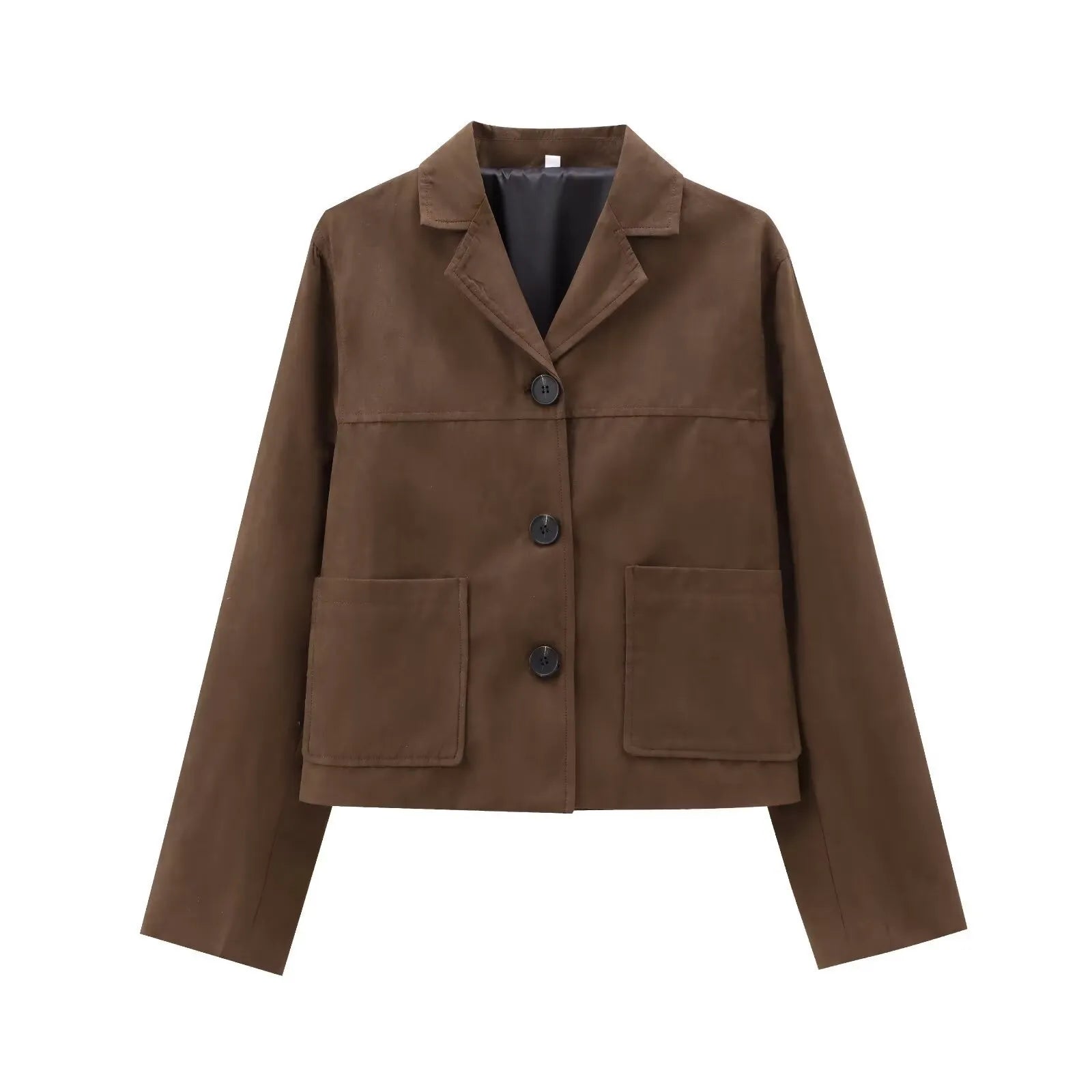 Blazer in Wildlederoptik für Damen mit Knöpfen – Sarah