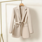 Taillierter Damenblazer mit elegantem, klassischem Gürtel – Mila