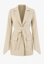Taillierter Damenblazer mit Gürtel – Mila