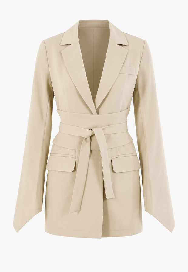 Blazer cintré pour femme avec ceinture - Mila