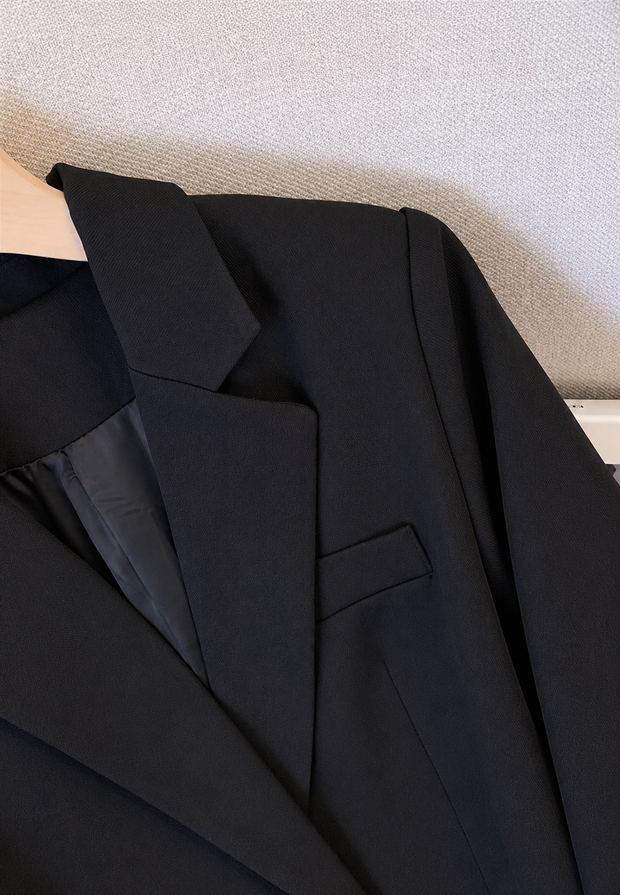 Blazer femme à double boutonnage, revers et boutons métalliques - Britta