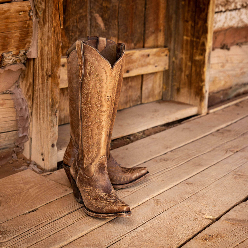 Hohe Cowboystiefel für Damen mit Stickereien – Annelie