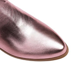 Cowboystiefel für Damen, mittelhoch, bestickt, mit breitem Absatz – Helga