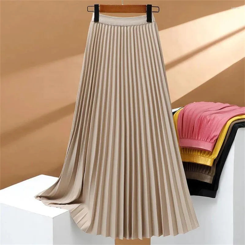 Damen Faltenrock Stretch hohe Taille elegant - Valerie