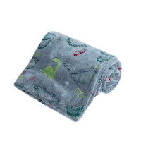 Couverture pour enfants en flanelle Dinosaures