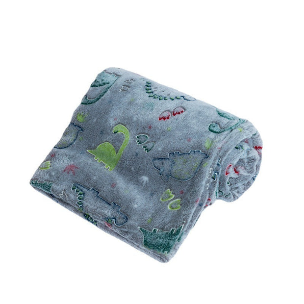 Couverture pour enfants en flanelle Dinosaures